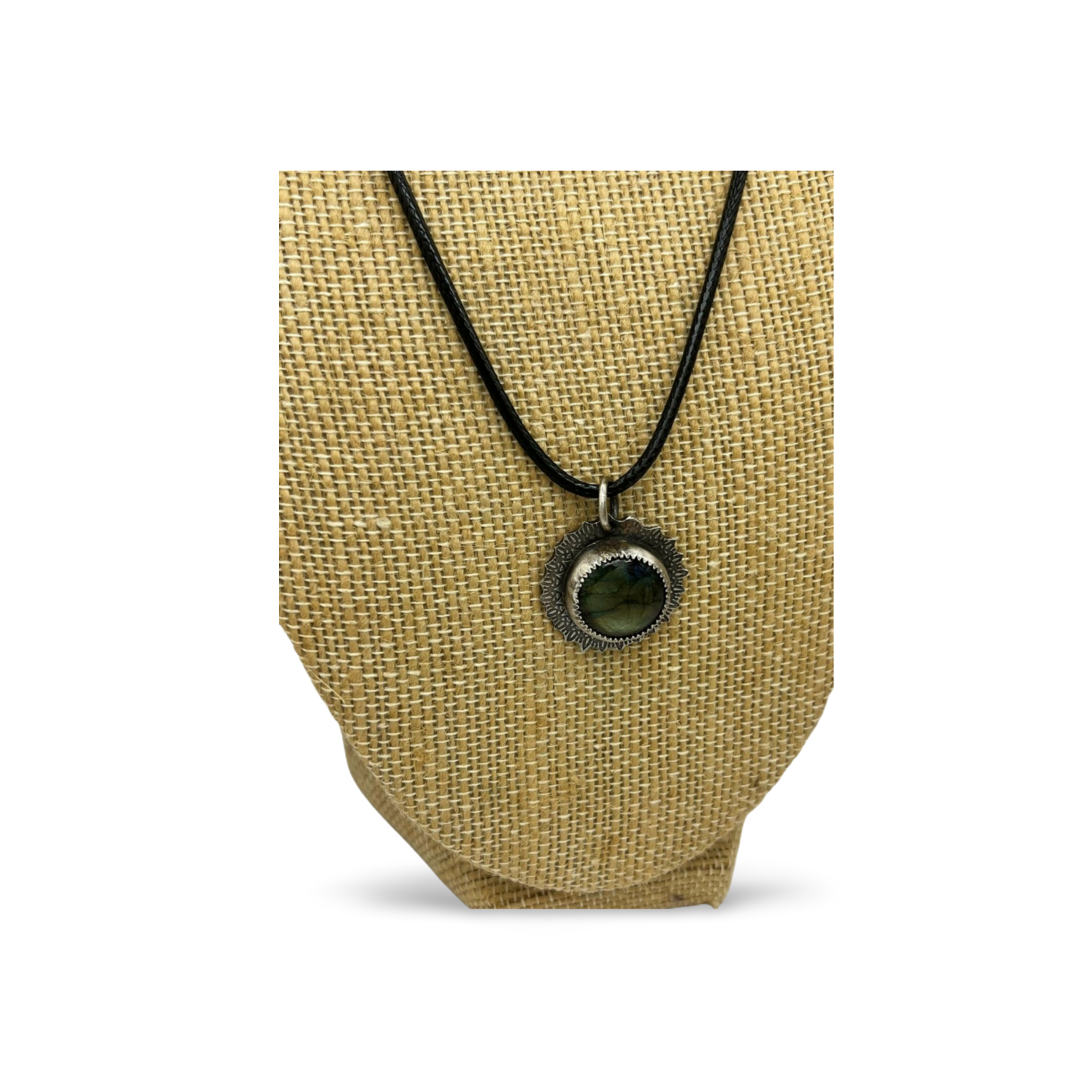 Green Labradorite "Earth" Pendant