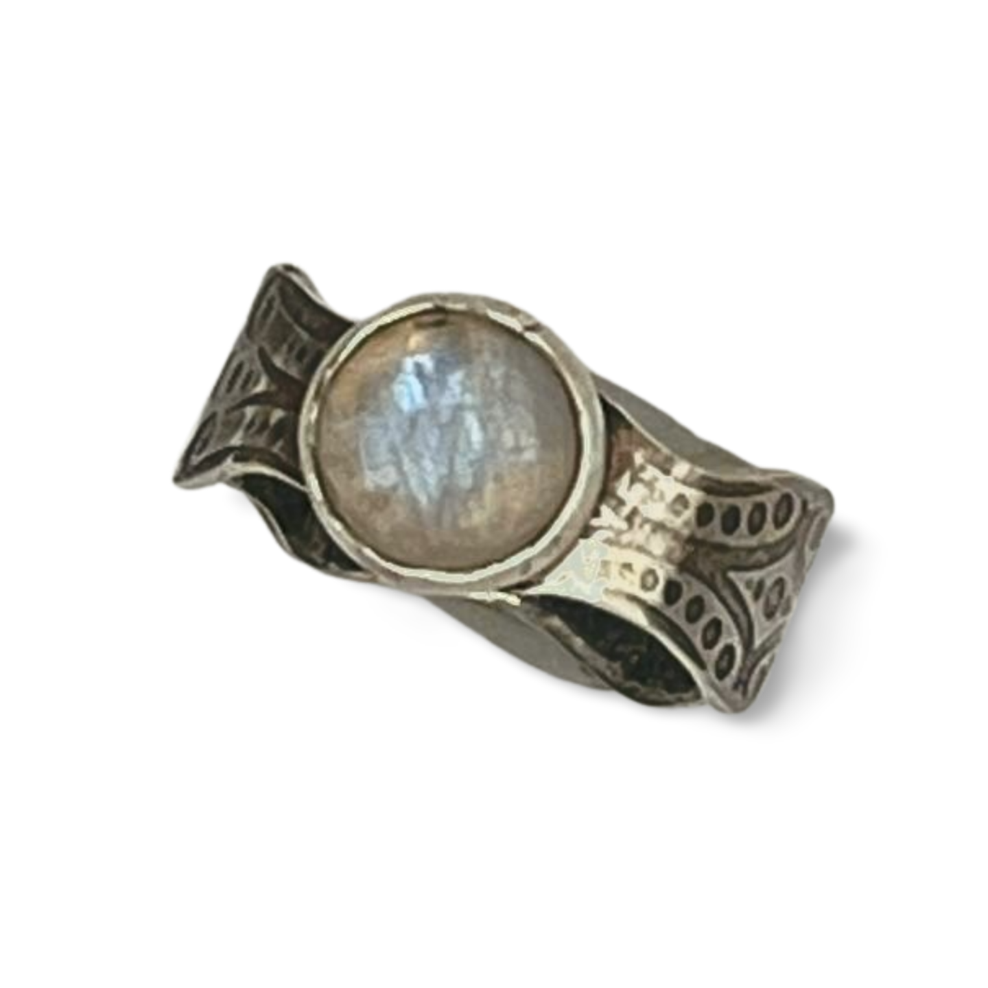 Art Nouveau Moonstone Ring (Size 8)