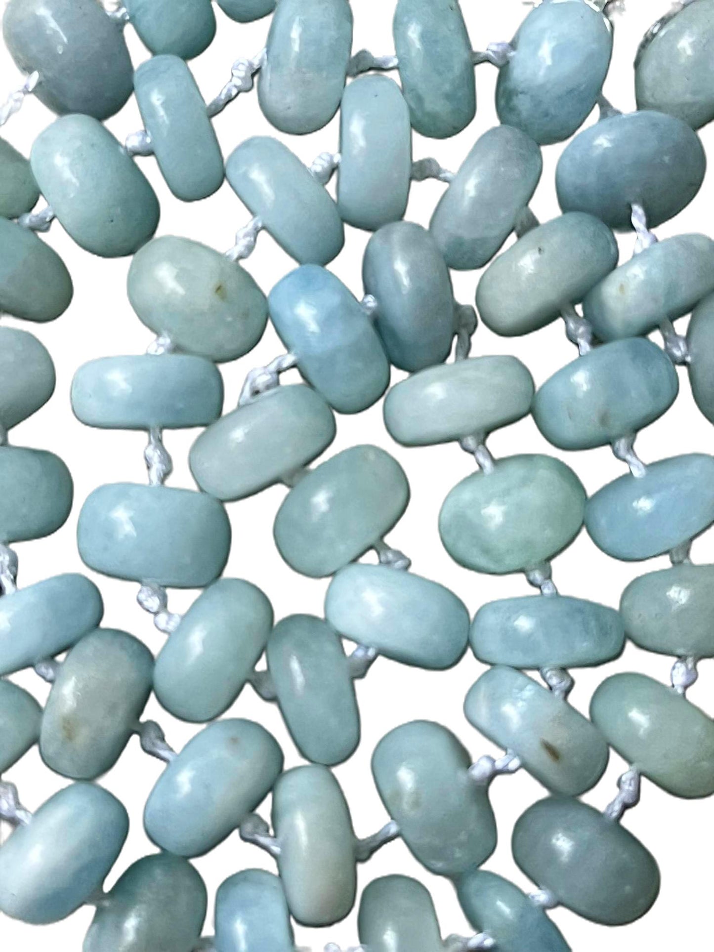 Aquamarine Sky Necklace, 19"