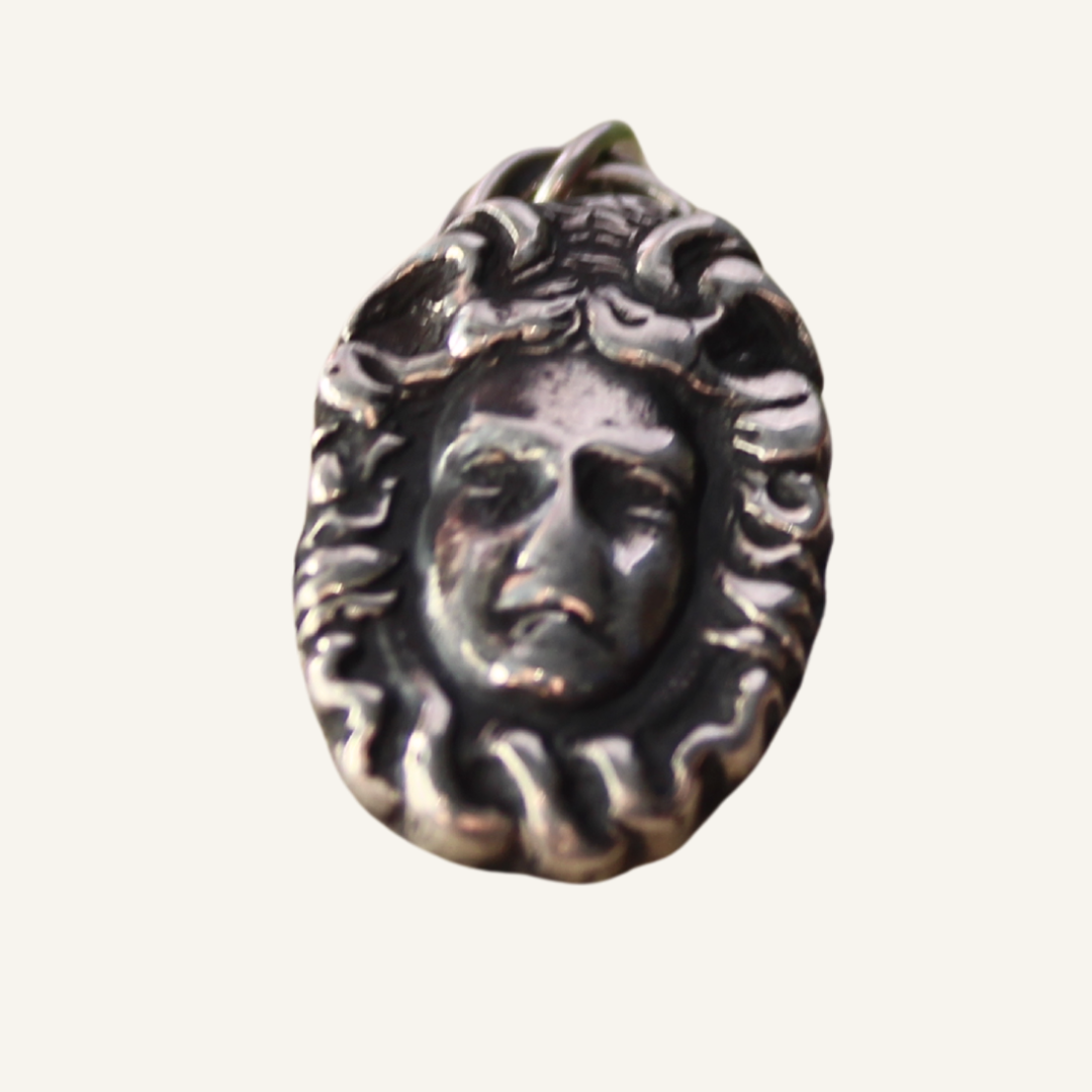Sterling Medusa Pendant