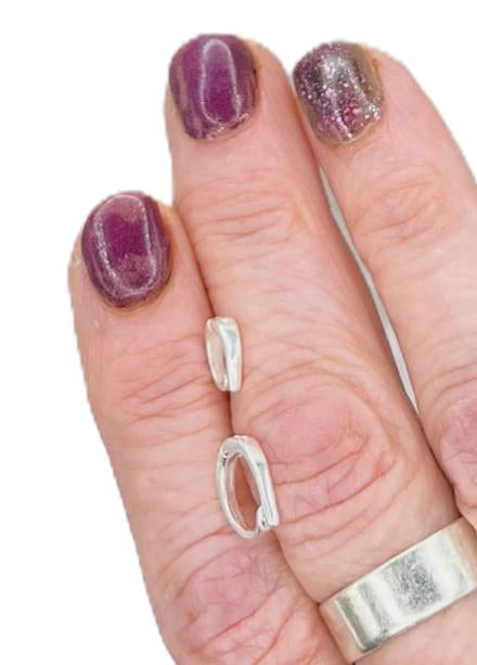 Medium Sterling Silver Pearl Enhancer