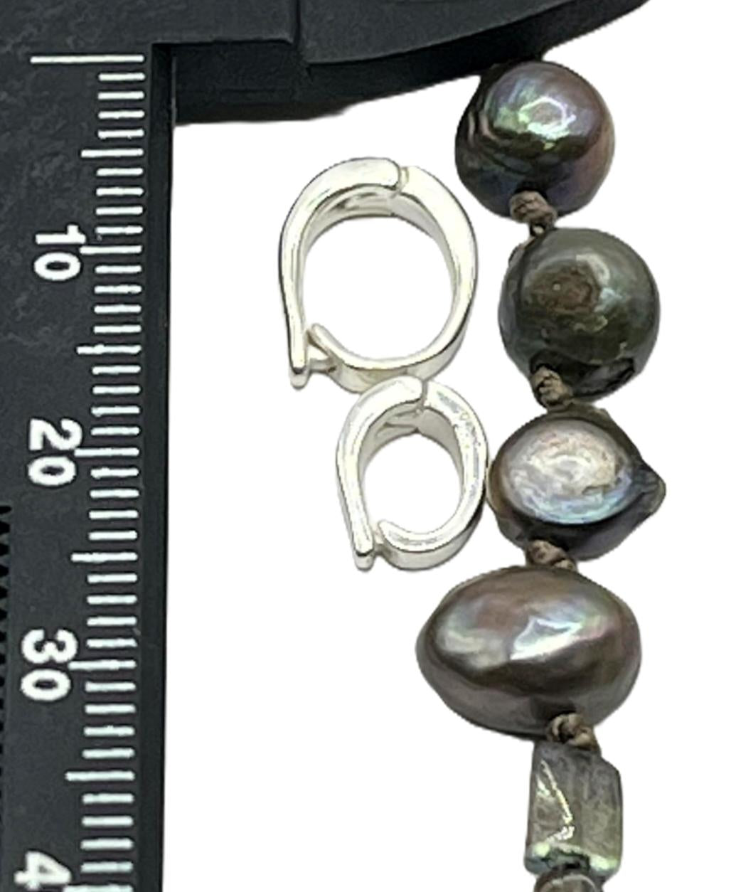 Small Sterling Silver Pearl Enhancer