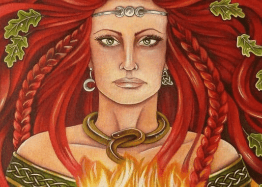 Brigid, Goddess of the Celts, from https://mythologysource.com/wp-content/uploads/2020/11/brigid.png.webp