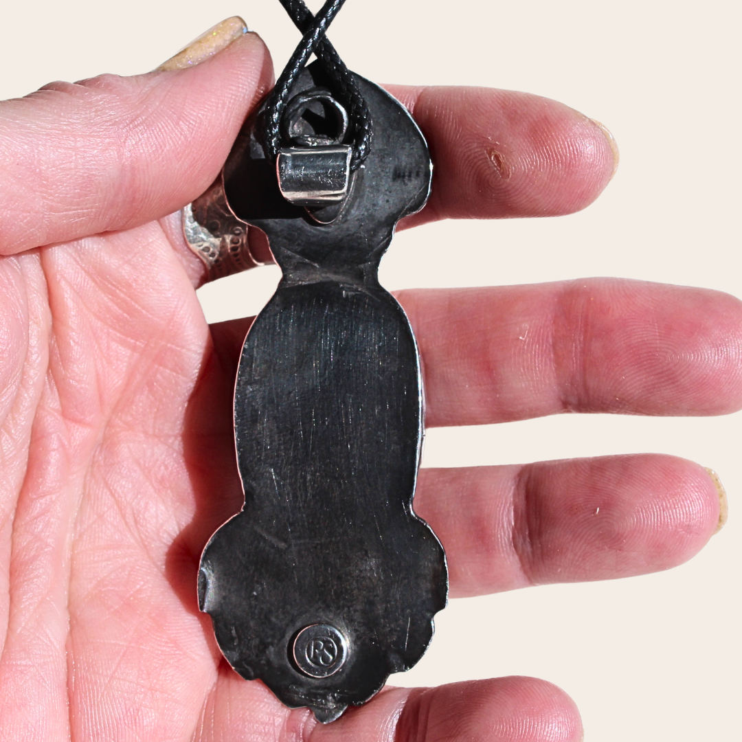 Devotion Talisman with Malachite, Amethyst, Yellow Opal, and Peridot