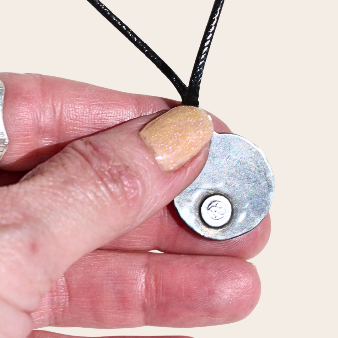 Small Compass Rose Pendant with Amazonite