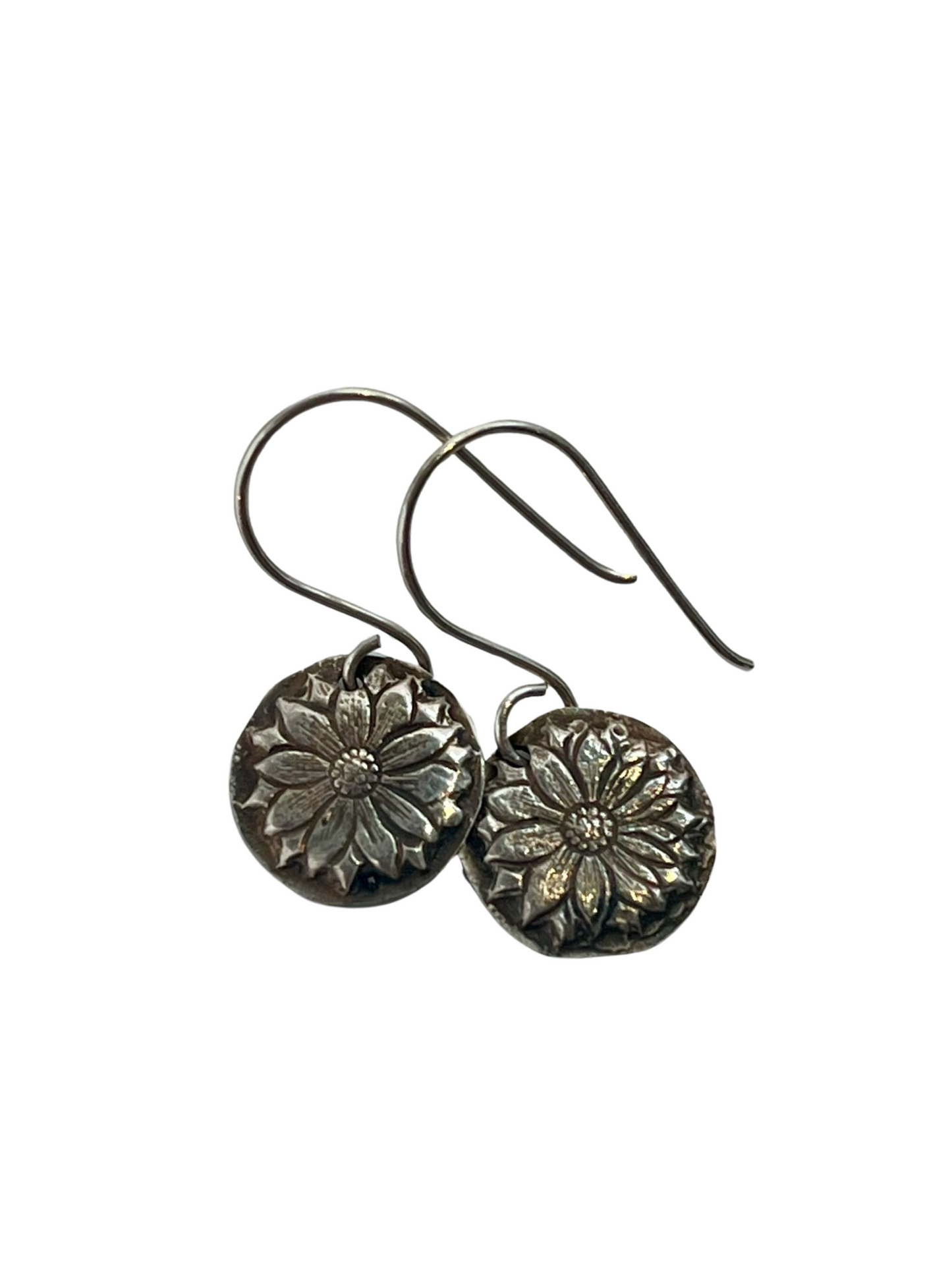 Tropical Poinsettia Sterling Silver Earrings