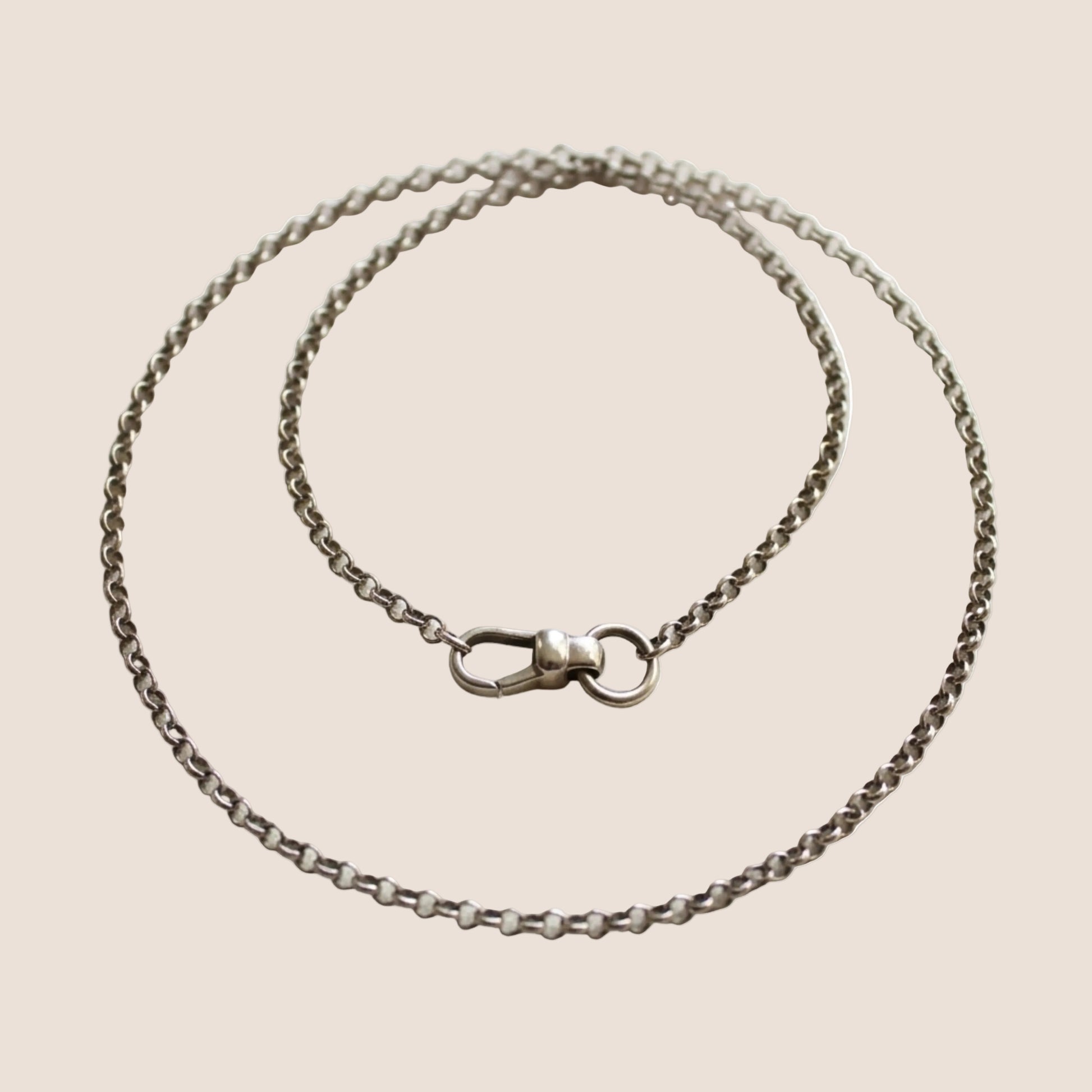 3mm 18" sterling rolo chain with swivel clasp