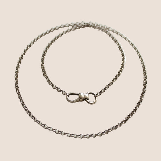 3mm 18" sterling rolo chain with swivel clasp