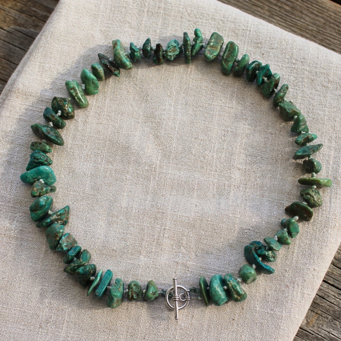 Large Turquoise Chip Anchor Strand