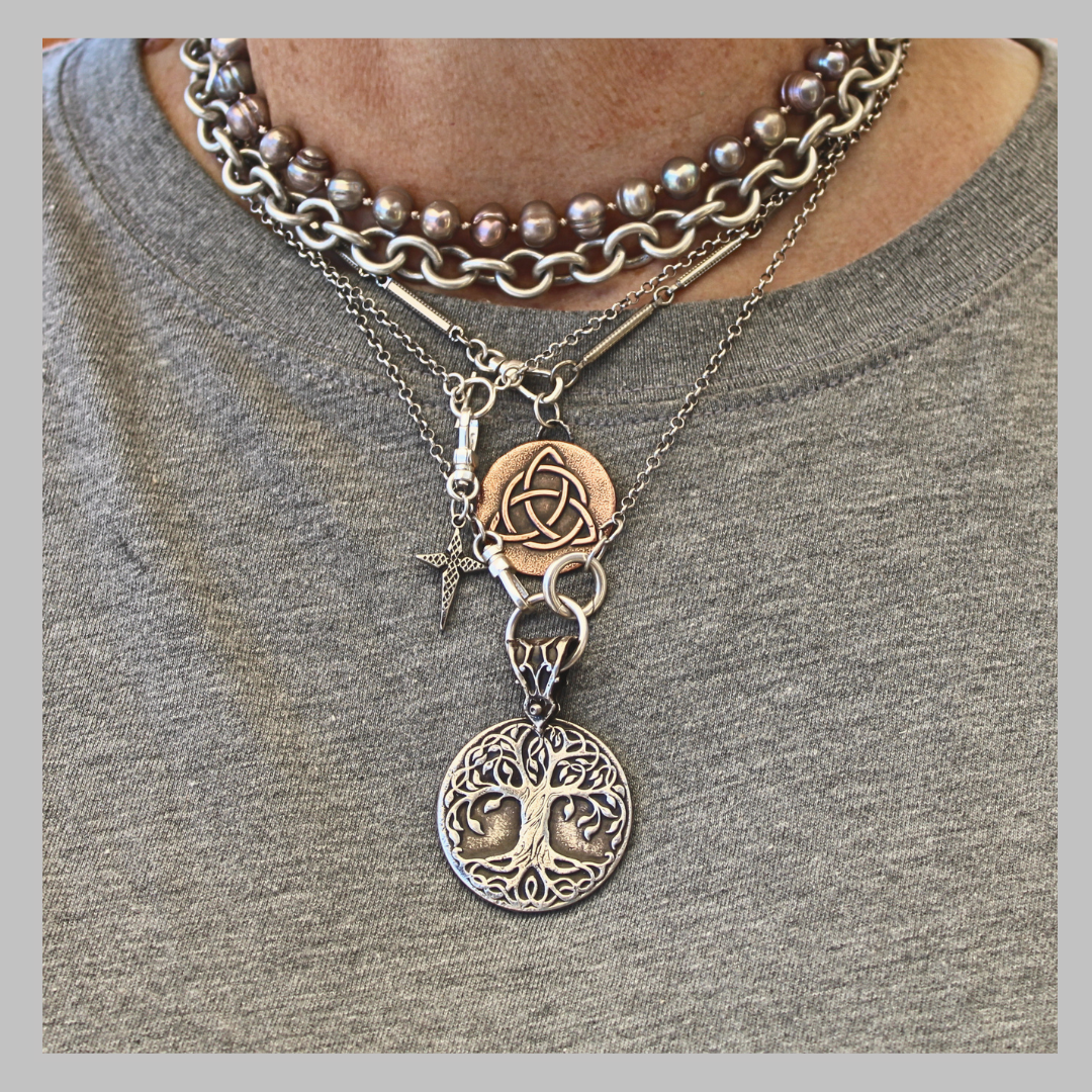 Solid Silver Tree of Life